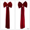 Large Fabric Bow Pendant for Holiday Tree Decoration Featuring Sturdy Material and Classic Design for Seasonal Hanging