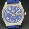 JAPAN VINTAGE SEIKO 5 AUTOMATIC 6309A MENS BLUE COLOR DIAL WATCH A500815-5 R154-a500815