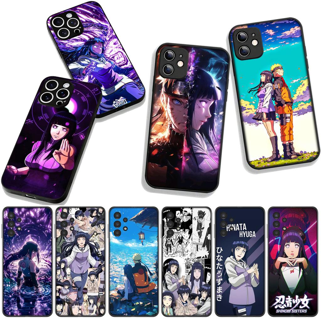For Samsung Galaxy A25 A37 A57 A12 A14 A41 A50 A51 A70 A71 A72 A21S A04 M15 Note 20 9 8 10 Case Hinata Hyuga Narutos Wallpaper