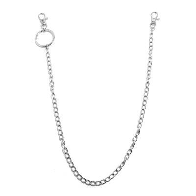1PCS Long Metal Wallet Belt Chain Trousers Hipster Pant Keychain Clip Keyring HipHop Jewelry
