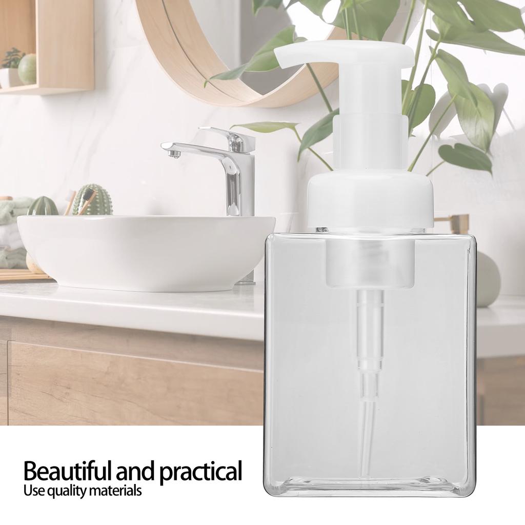 Plastikowa butelka do spieniania mydła Pusta butelka do ponownego napełniania dozownik do spieniania 250 ml