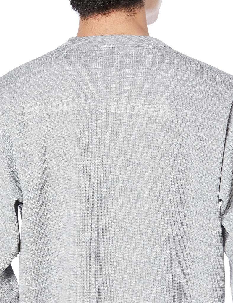 Long Long Sleeve Descente Waffle Crew Neck Hard Stretch MVSP GYM L [Move Sports] T-shirt T-Shirt S.F.TECH (DMMWJC22)