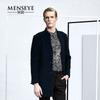 Menseye Menseye Winter New Dark Blue Mid Length Long Length Woolen Fashion Silm Men Outwear