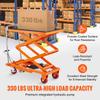 SucceBuy 330/770/1760Lbs Lifting Platform Hydraulic Car Lift Table Cart Heavy Duty Double Shear Wheelbarrow for Repair Motorcycl