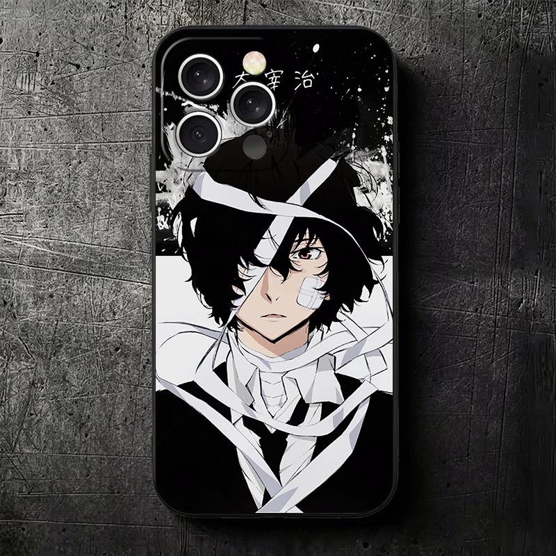 Bungo Stray Dogs Dazai Soft Phone Case for iPhone 16 16E 17 Air 15 Pro Max 14 Plus 13 Mini 11 12 7 Black Cover Back Shell