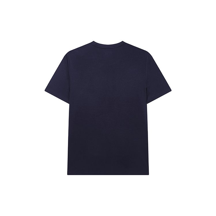 Fila Logo Graphic Round Neck Short Sleeve T-Shirt Men Tops Legendary-Blue F11M328114FNV