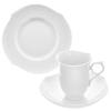 Meissen Wave Play White Coffee Plate Cake Plate Set Halloween Wedding Commemorative Porcelain [Officially Imported] & 3-Piece