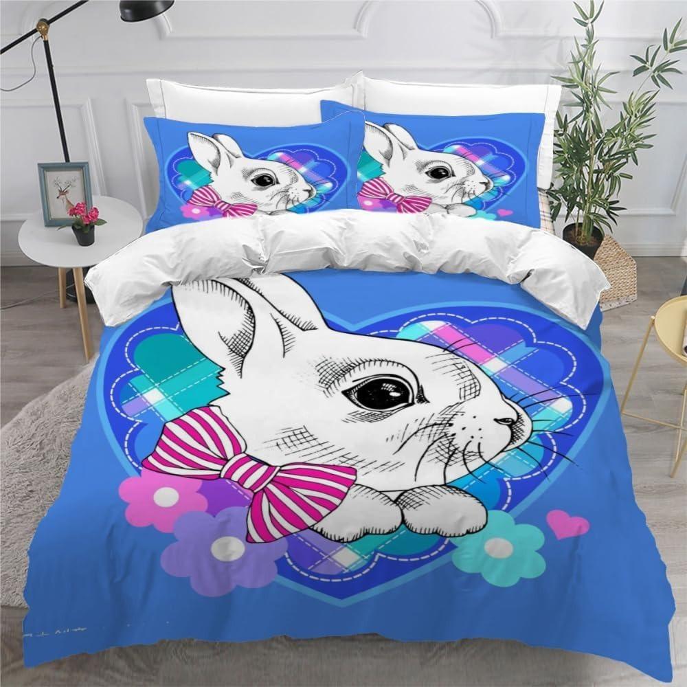 Cartoon Cow for Children duvet cover   Microfibre  duvet cover  room decoration  adult bedding Set   Zip and 2 Pillowcases