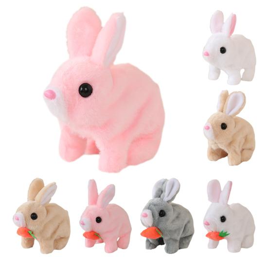 Elektrisches Plüschkaninchenspielzeug Interaktives Springen Zucken Schütteln Ohren Hasenspielzeug Kleinkinder