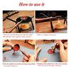 T02C!Sealing Wax Warmer Wax Seal Kit Wood Handle Melting Spoon Sealing Wax Tool For Xmas Package Sealing Seal Stamp Kit