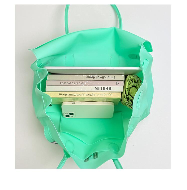 Borsa Jelly da Donna Trendy 2026: Borsa a busta grande capacità per il pendolarismo