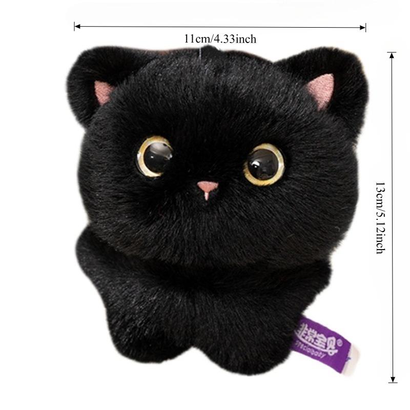 New Plush Doll Keychain Cute Cartoon Cat Plushie Toy Soft Rabbit Stuffed Pendant Kawaii Knapsack Accessories Christmas Gift