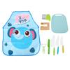 Set Coltelli da Cucina per Bambini Coltello da Pasticceria Tagliere Affetta Patate Grembiule Giocattoli da Gioco di Ruolo in Cucina