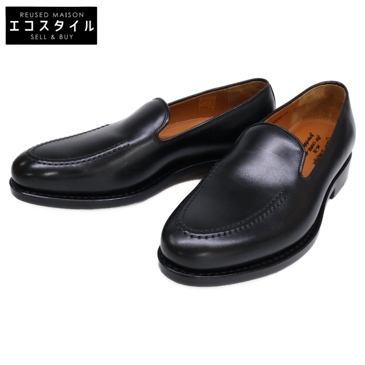 

JALAN SRIWIJAYA Green Label Relaxing Special Order 98957 Dupuy Calfskin Mock Slip-on Loafers shoes 39 blackUsed