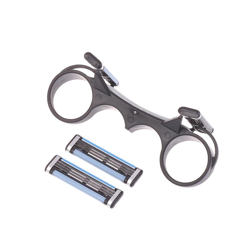 Bald Head Shaver Tool Double-Sided Razor Head Shaving Aid For Smooth Head Haircut Washable Safety Razor Accessory