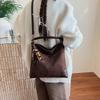 Autumn and winter commuter messenger bag 2025 new simple tote bag suede fashion handbag trendy bag women