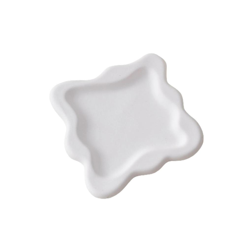 Gypsum Jewelry Dish Photography Props Display Plate for Makeup