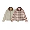 Unisex Herringbone Tweed Box Jacket 2026 Lightweight Windproof Cotton Outerwear Men Women