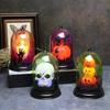 Halloween Dekoration Requisiten Kürbislaterne LED Leuchtender Lampenschirm Bar Party Deko Zubehör Kerzenhalter Nachtlicht Desktop Ornament
