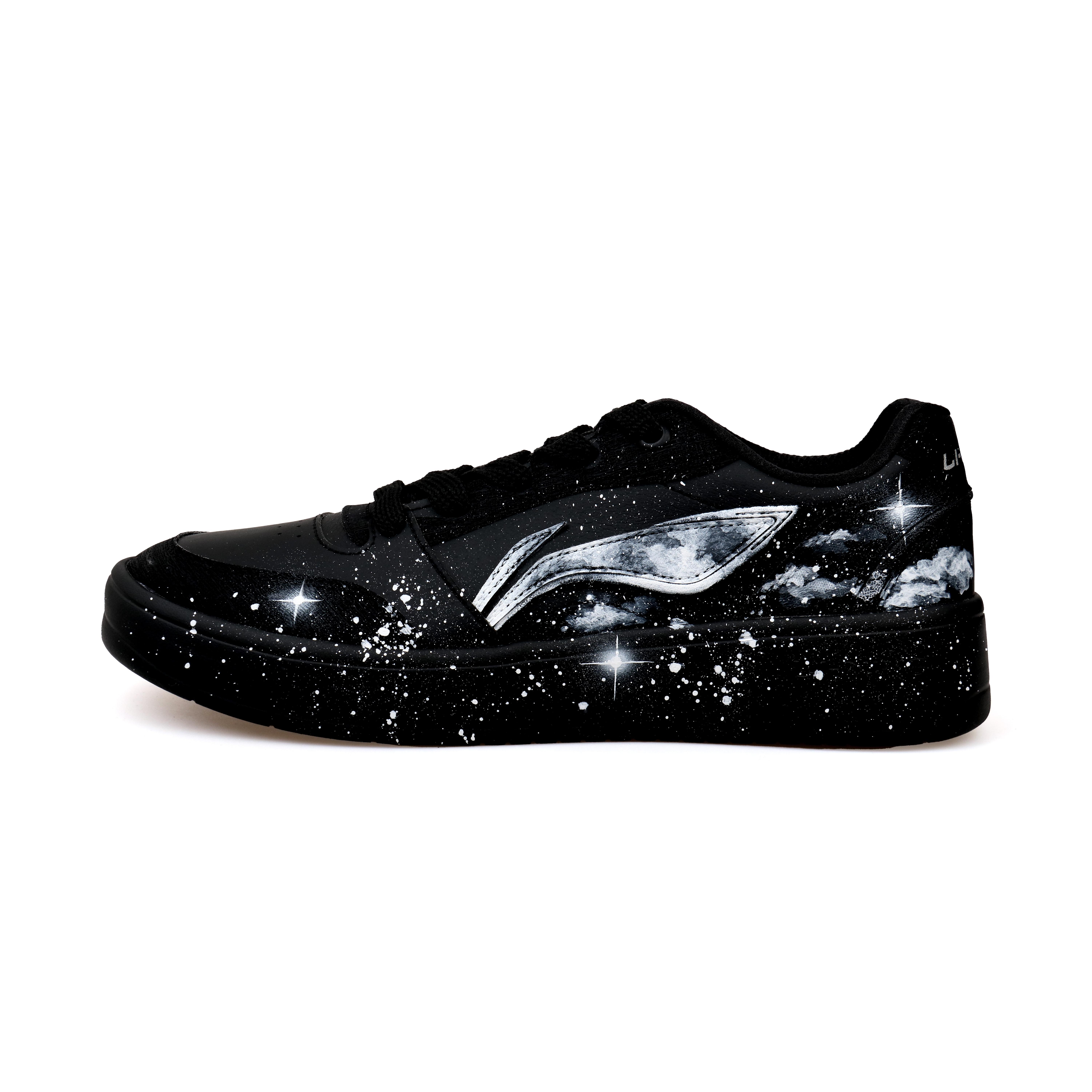 Li Ning Sycee V3 Нескользящие, Износостойкие, Увеличивающие рост Низкие Скейтбордические Кроссовки Мужские Черные AGCV107-1(Команда303-) 43