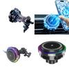 Magnetic TEC Wireless Charging Car Holder  Factory Supply Cold Air Cooling Phone Holder for Dashboard Air Vent Use