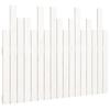 824774 vidaXL Wall-mounted Headboard White 108x3x80 Cm Solid Pine Wood