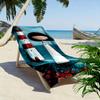 Girl with Lighthouse and Red Flowers Beach towel quick-drying for travel outdoor sports jogging beach and swimming