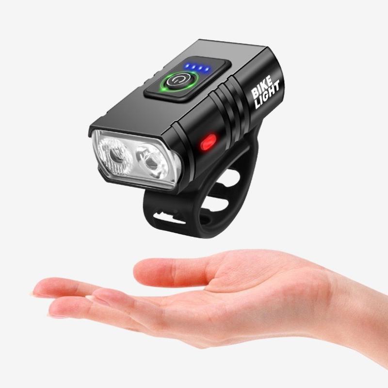 Led  Light Front Portable Usb Rechargeable Waterproof Night Flashlight Riding Accessories Tail Light