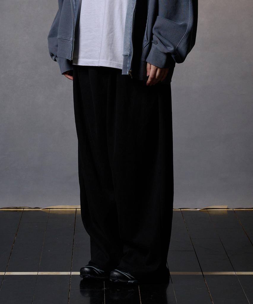 Peideomeonteu [Select Summer, All-Season, Or Brushed Fabric] Double Pintuck Wide Pants (H Type)