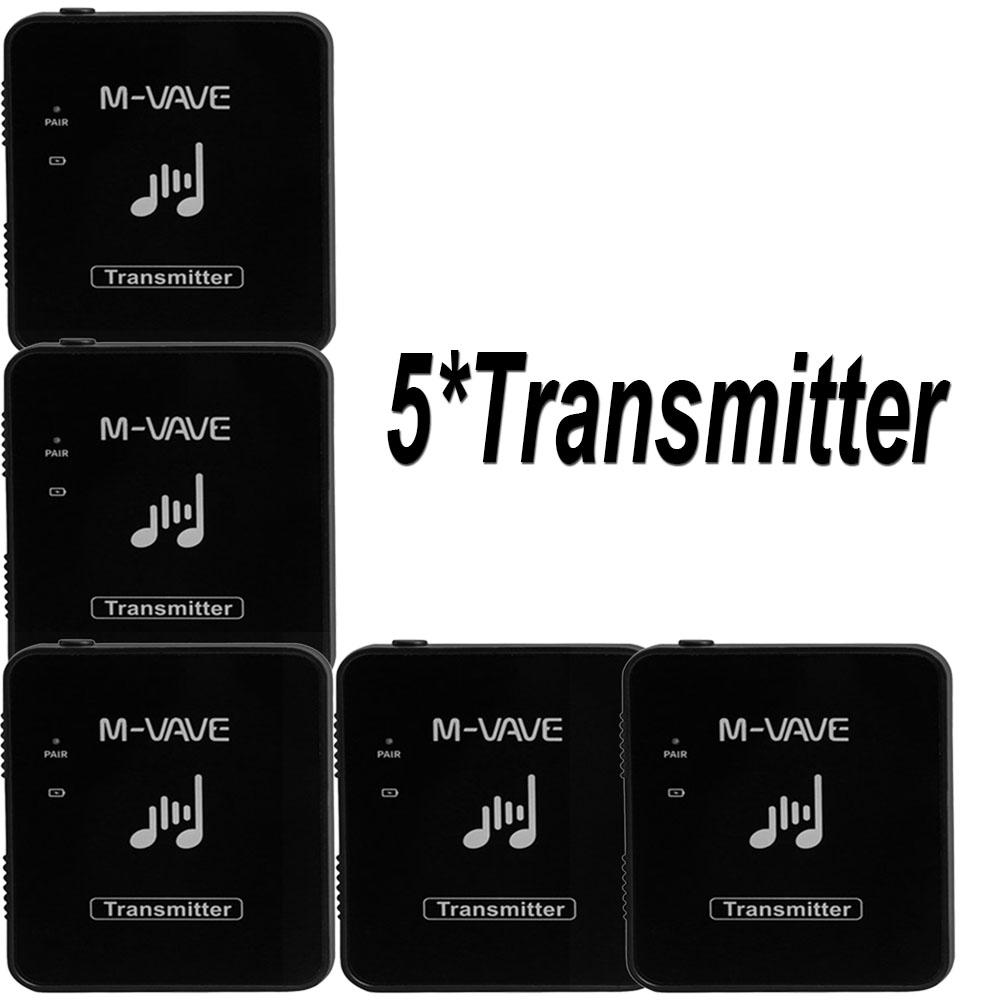 M-VAVE 2.4G WP-9 Wireless System Earphone Monitor System Rechargeable Transmitter Receiver Mono Recording Function