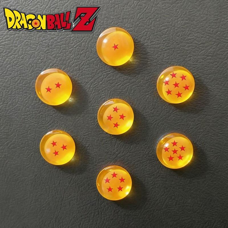 Magneti per Frigorifero Dragon Ball 1-7 Stelle Anime Cartone Animato Creatività Magneti Rotondi Lavagna Bianca Ufficio Messaggio Arredamento Casa Cucina Regalo