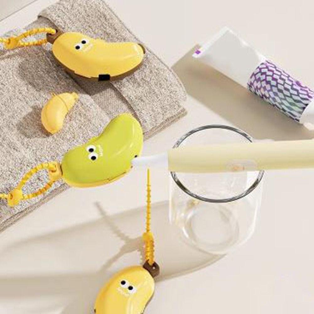 2Set Protective Banana Shape Toothbrush Cover 2 In 1 Toothbrush Protector Cap  Outdoor