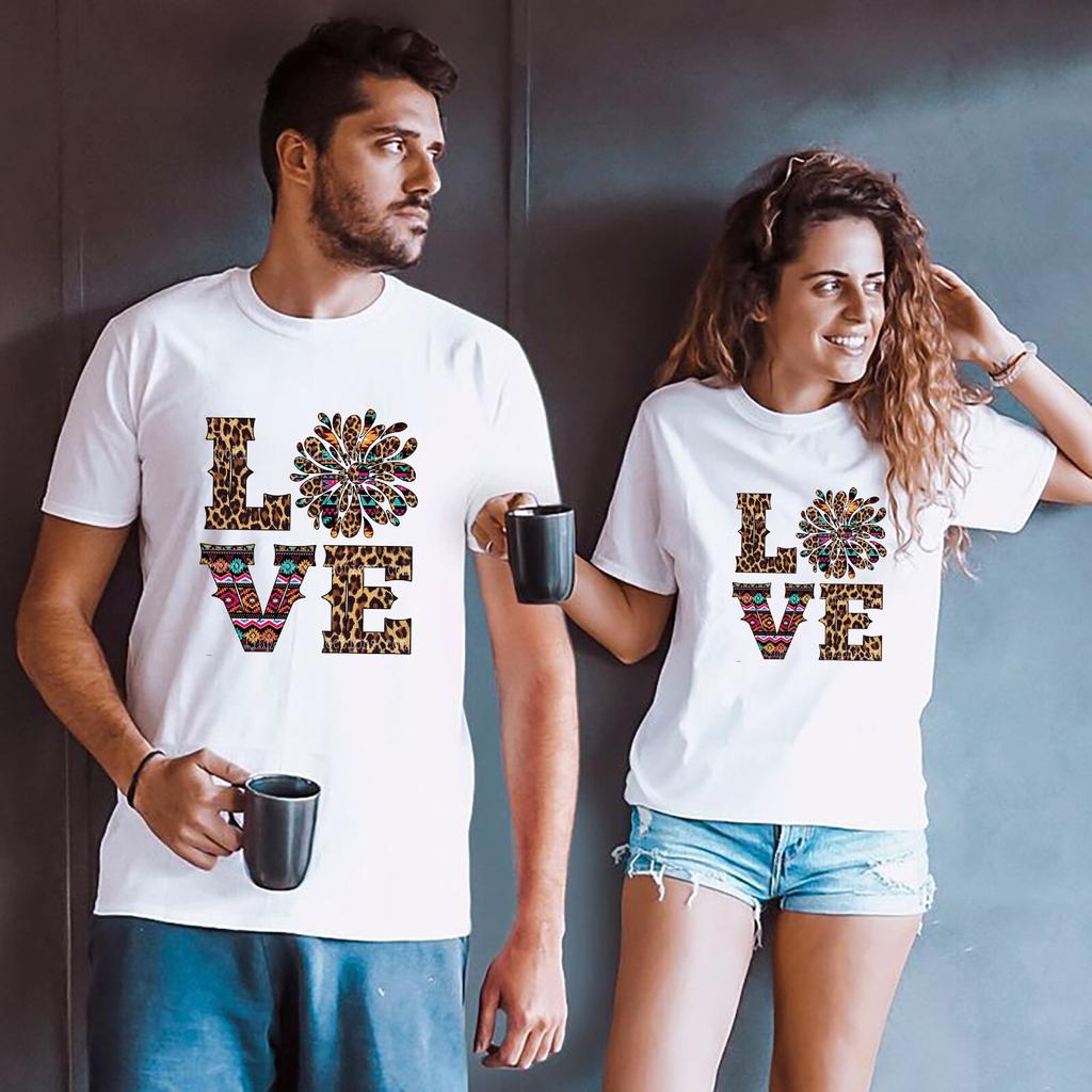 Buy King Queen Couples T Shirt Leopard 
