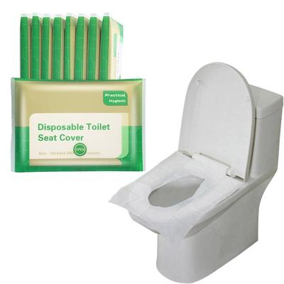 Assento sanitário Alpha Depot para vaso sanitário público, vaso sanitário auxiliar para uso comercial, pacote com 10 peças de assento, descartável e lavável no vaso sanitário