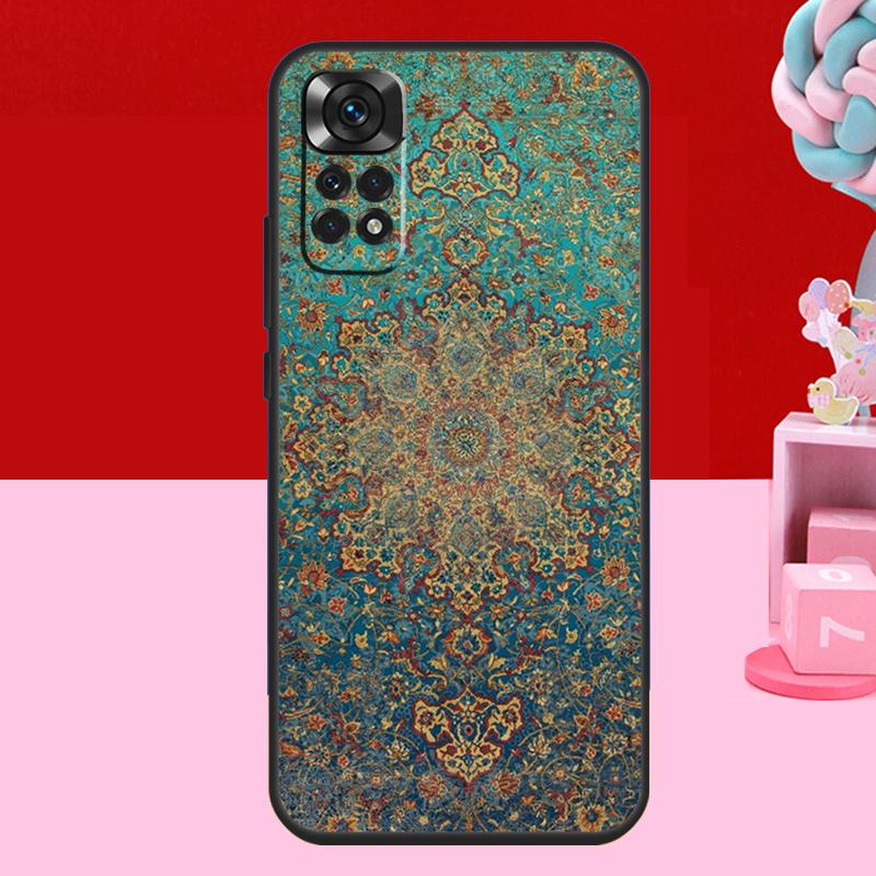 Persian Rug Art Case For Xiaomi Redmi Note 11 10 12 13 14 Pro 11S 12S Redmi 15 C 14C 10C 12C 13C Soft Cover