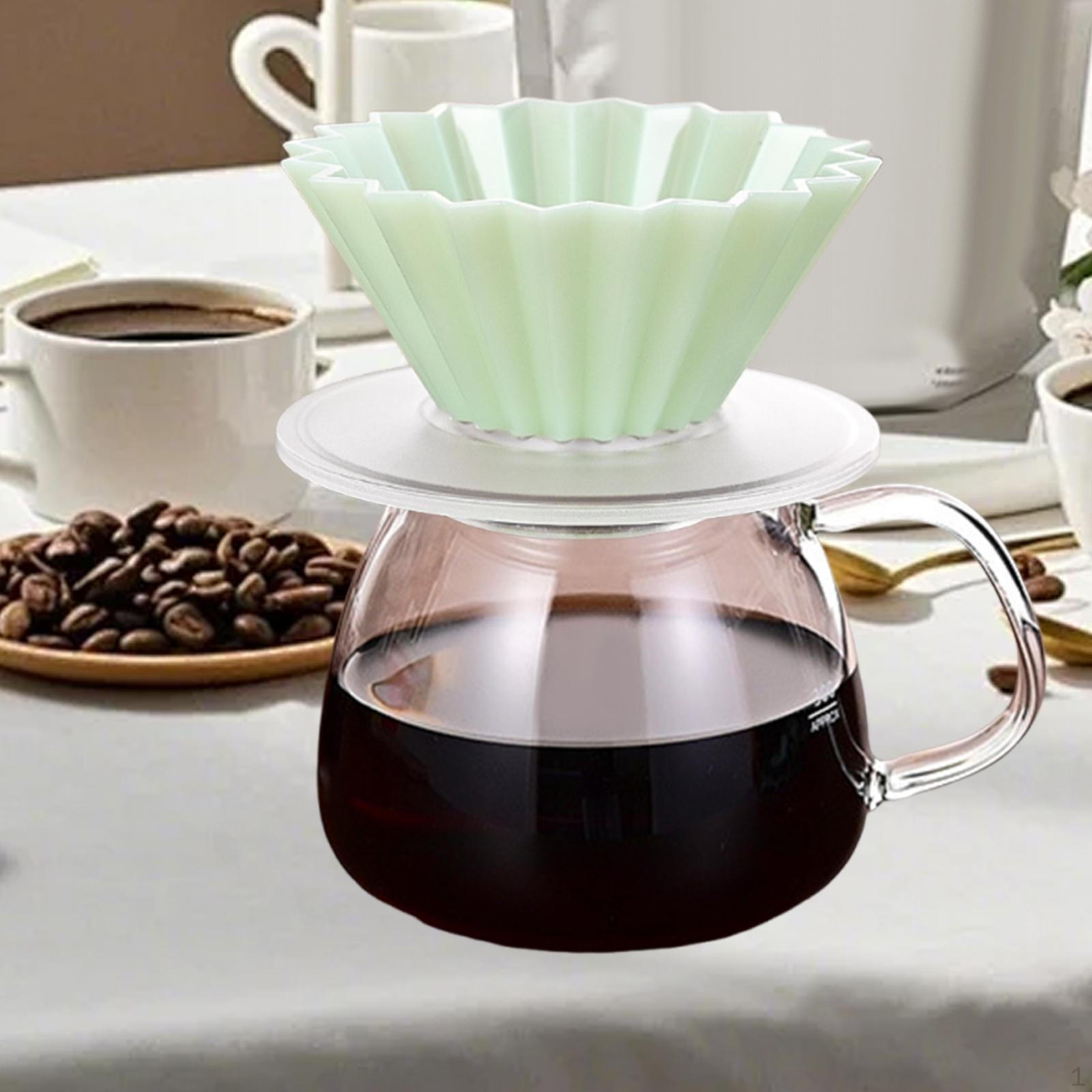 

Полимерная кофейная чашка, конус для заваривания, капельный, легко моющийся, пуровер-дриппер для офиса, кухни clear and green