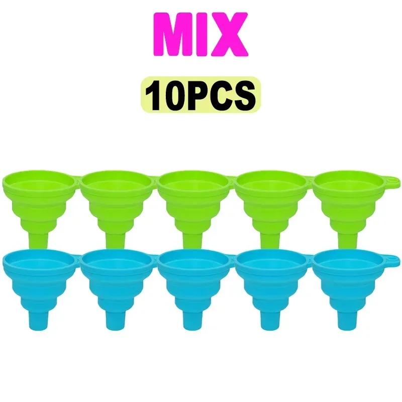 Foldable Silicone Funnel Collapsible Universal Funnels Beer Oil Liquid Hopper Kitchen Cooking Accessories Engine Tools Trechter