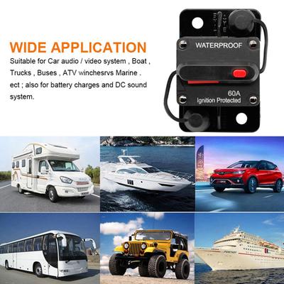 Disyuntor Manual de 30 Amperios 30-250A Para Coche Camión RV ATV Motores de Troleo Vehículos, 12V-48V
