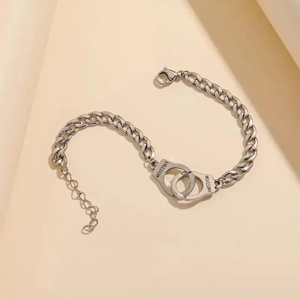 Bohemian Style coppery Handcuff Bracelet, Adjustable Chain Link Casual Accessory, Daily Wear, Special Gift for Women