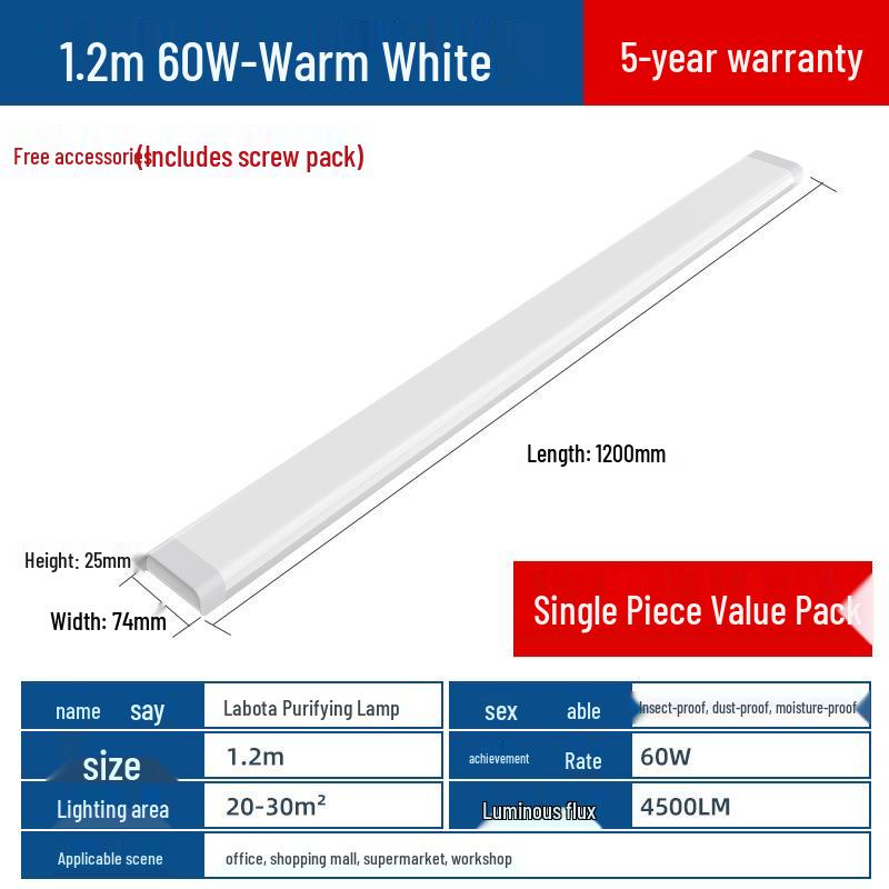 Durable 1.2m LED Display Cabinet Light - Energy-Saving, Super Bright Fluorescent Tube Replacement
