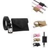 Ladies Fashion Waist Bag With Solid Color Design And Suede For Daily And Business