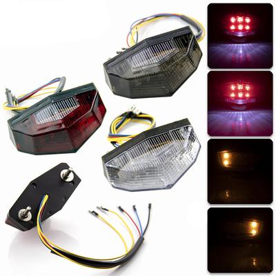 Universal 11 LED Motorcycle Blinker Signal Indicator Light Tail Light Turn Signals Stop Brake Lights Motorbike Moto Accessories