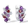 Fashion inlaid zircon earrings for women, geometric line ear buckles, new design sense light luxury high-end earrings