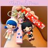 Sweet Sporty Girl Keychain Pvc Anime Figurine Stylish Bag Charm Car Key Ring For Parties And Gifts