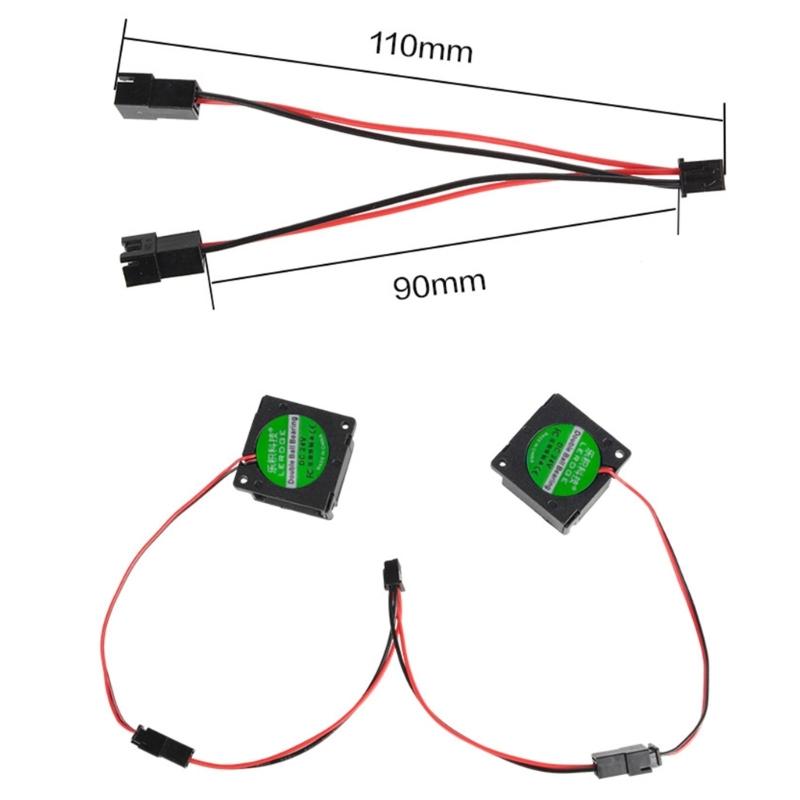 2Pcs JST XH 2.54mm 2 Pin Electrical Connectors for 3D Indoor Plane and Sparkling Light Applications