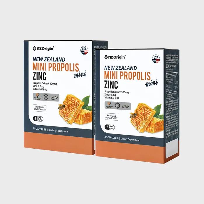 

New Zealand Mini Propolis Zinc (30 Capsules) X 2 Bottles