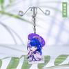 Anime Genshin Impact Acrylic Keychains Barbara Hu Tao Yae Miko Zhongli Yoimiya Qiqi Raiden Shogun Klee Nahida Pendant Figure Toy