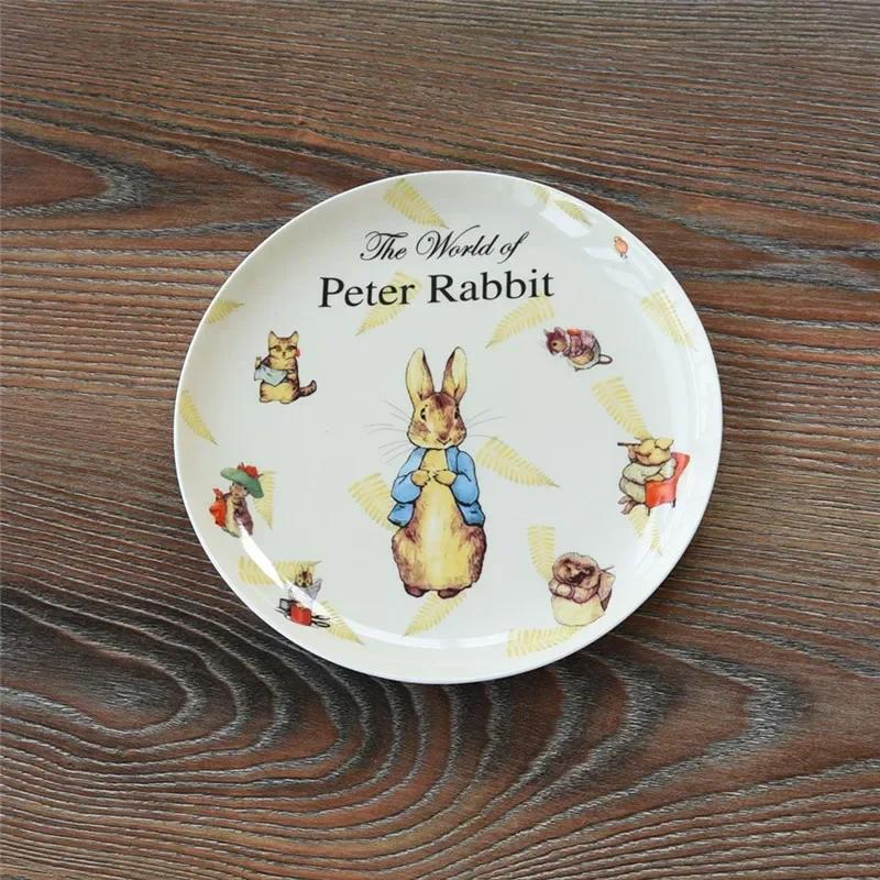 

Rabbit Flat Pastry Cake English Afternoon Tea Bone China Compact Snack Plate Ceramic Plate Premium Durable Quality (as the picture-71193-)-
