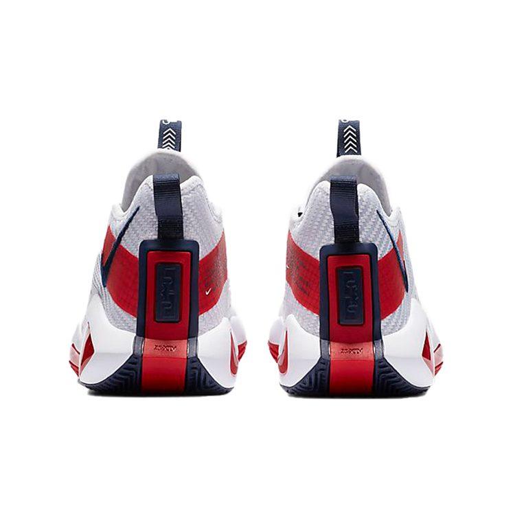 Nike LeBron Solder 14 White University Red GS CN8689-100