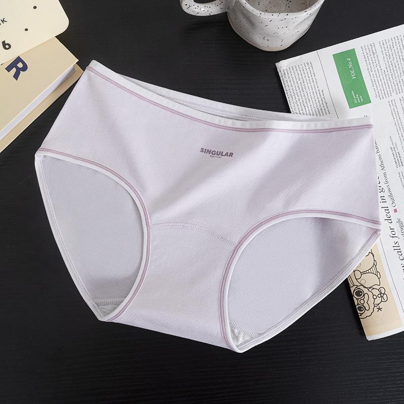 

Женские весенне-осенние простые и милые трусики с антибактериальной хлопковой ластовицей 10А XL фиолетовый